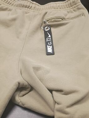 Nike  Super Soft Olive Green Drawstring Shorts with White Swoosh Price New 53.99